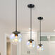 Neva LED 7 inch Matte Black Pendant Ceiling Light