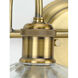 Fayette 2 Light 16.5 inch Vintage Brass Bath Vanity Wall Light