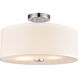 Oak Valley 2 Light 16 inch Chrome Flush Mount Ceiling Light