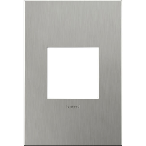 Adorne Brushed Stainless Steel Wall Plate, 1-Gang