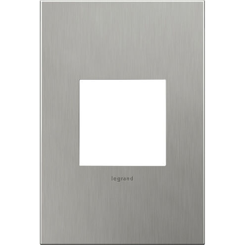 Adorne Brushed Stainless Steel Wall Plate, 1-Gang 