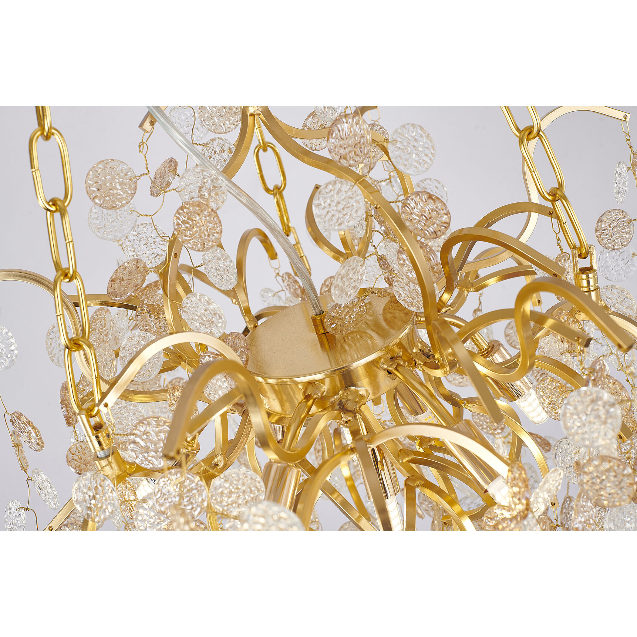 Canada 10 Light 22 inch Gold Chandelier Ceiling Light