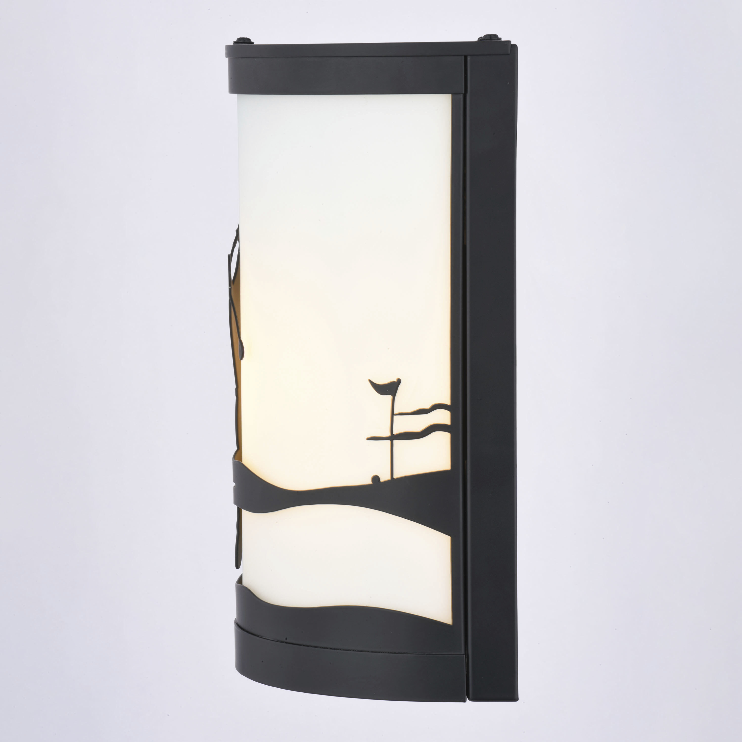 Links 1 Light 11 inch Black Indoor-Outdoor Wall Light