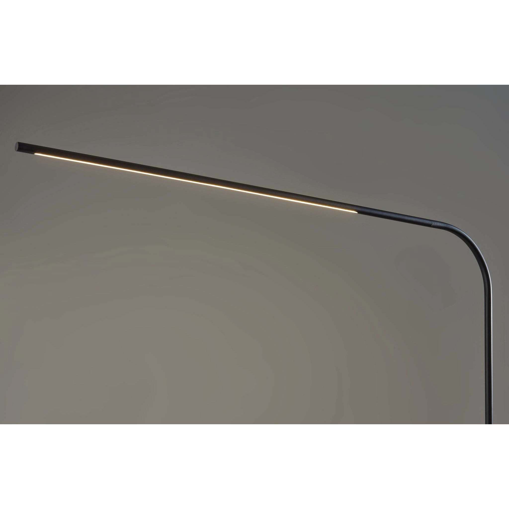 Cullen 74 inch 24.00 watt Black LED Arc Floor Lamp Portable Light, with Smart Switch