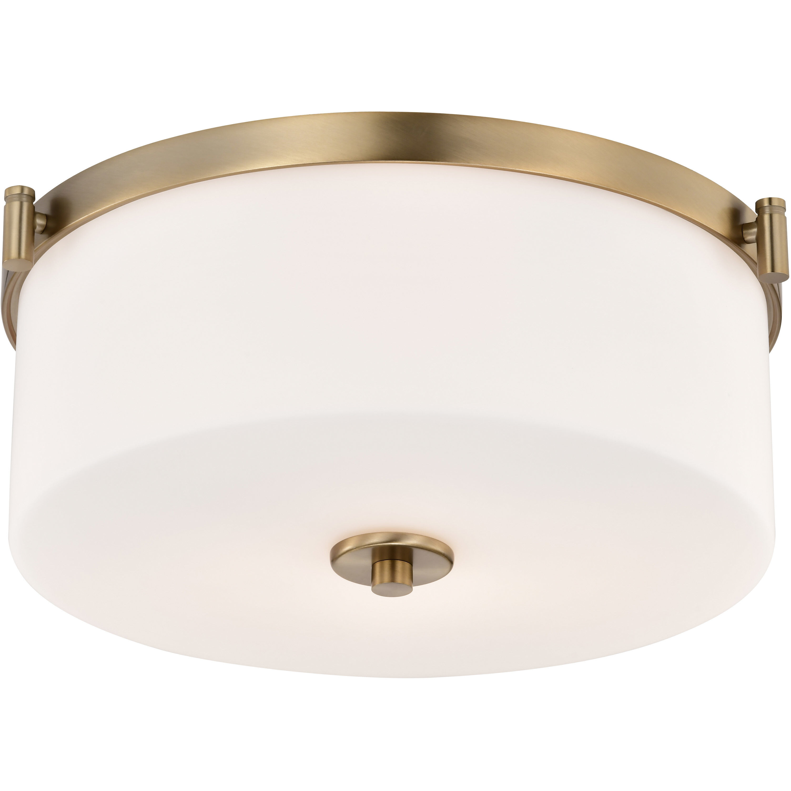 Liam 16.63 inch Burnished Brass Flush Mount Ceiling Light