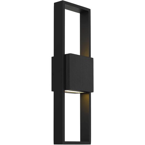 Miami LED 18 inch Sand Black Wall Sconce
