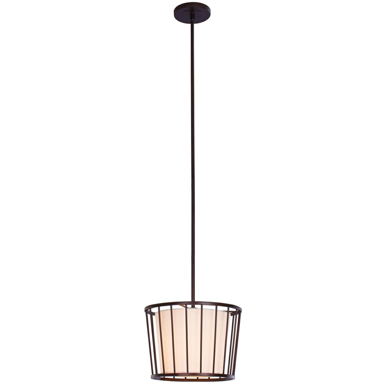 Pacifica 1 Light 13 inch Bronze Mini Pendant Ceiling Light
