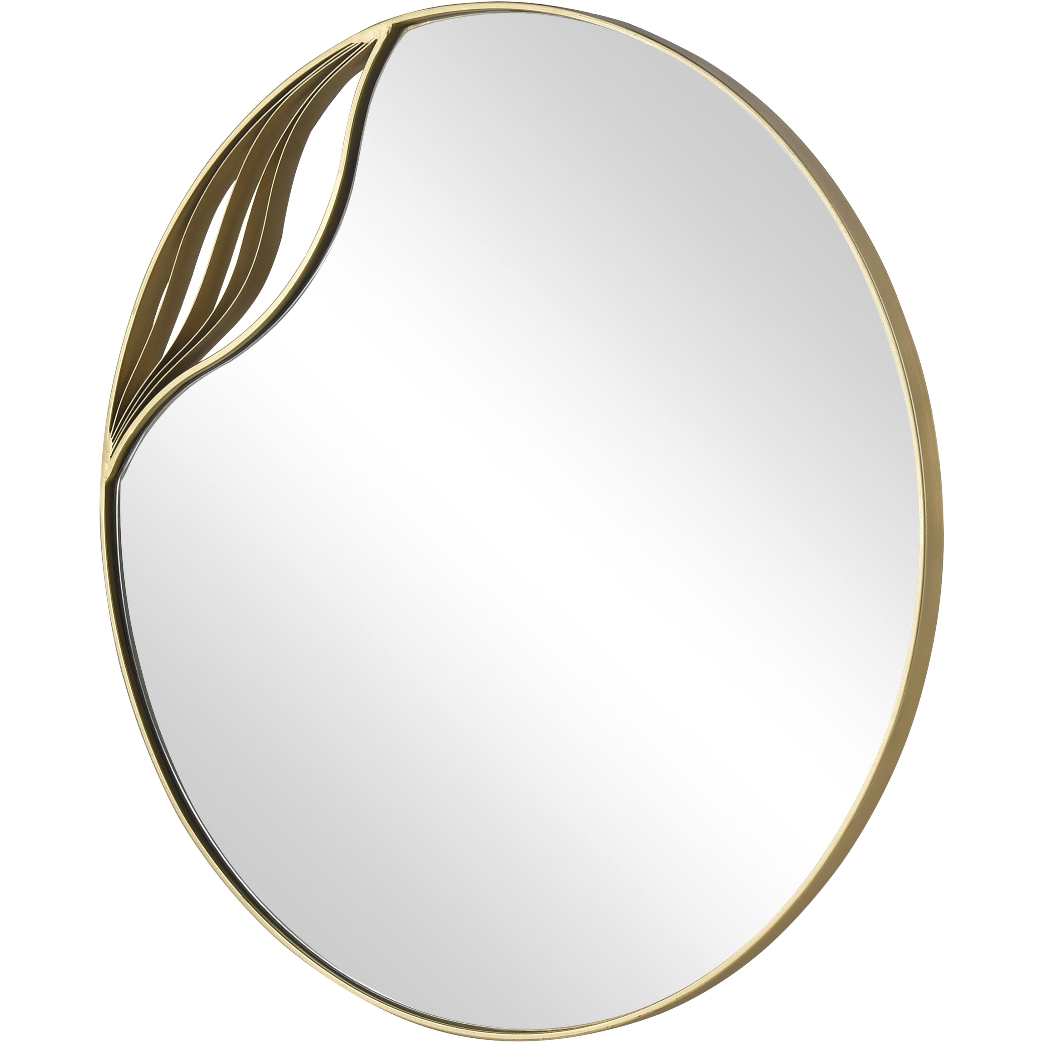 Stiller 23.75 X 23.75 inch Brass with Mirror Wall Mirror