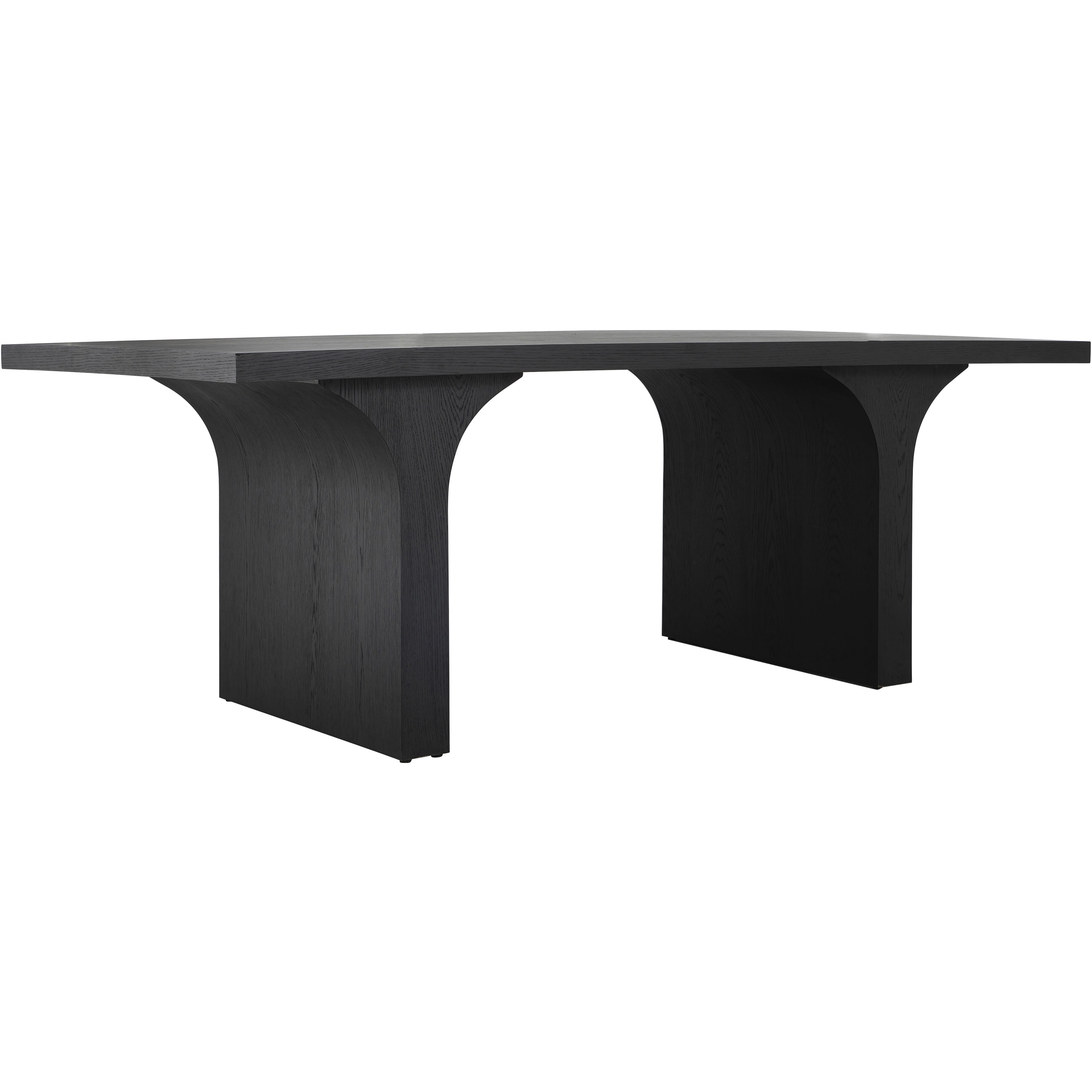 Miera 84 X 42 inch Brushed Black Dining Table