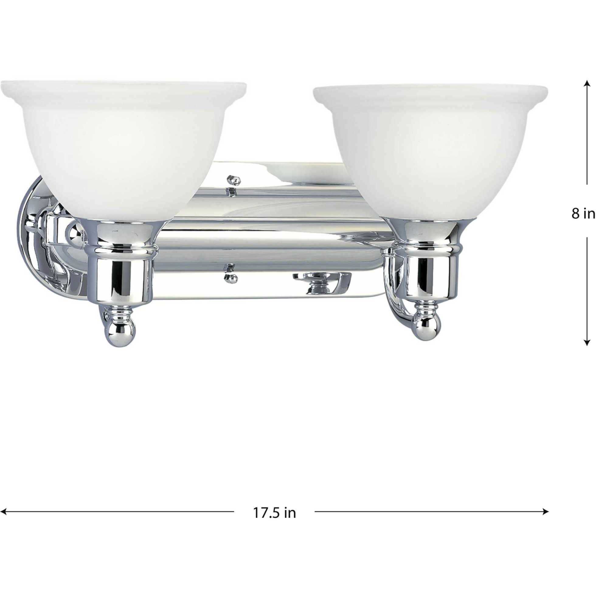 Beacher 2 Light 17.5 inch Polished Chrome Bath Vanity Wall Light