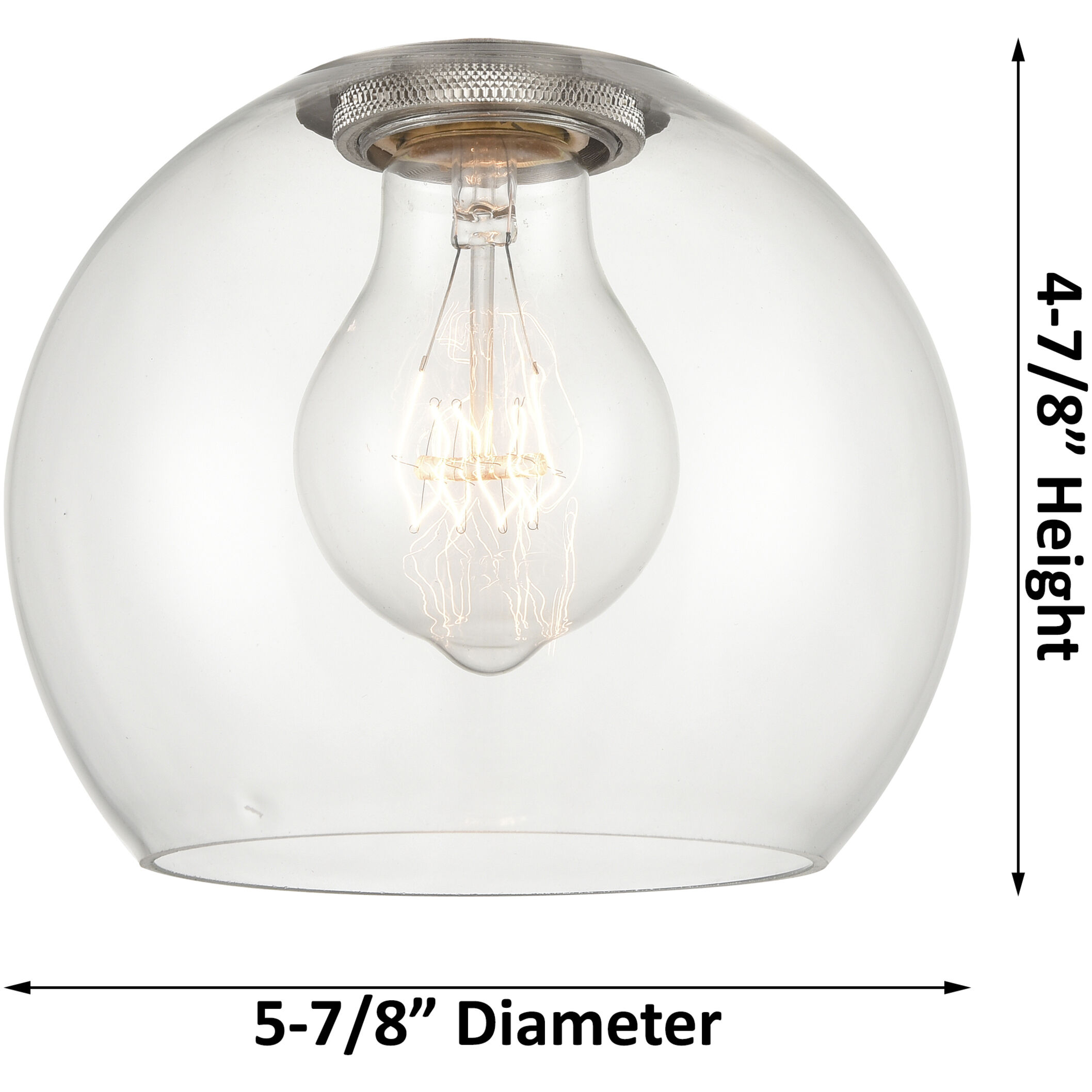 Ballston Concord 1 Light 6 inch Matte Black Mini Pendant Ceiling Light in Incandescent, Seedy