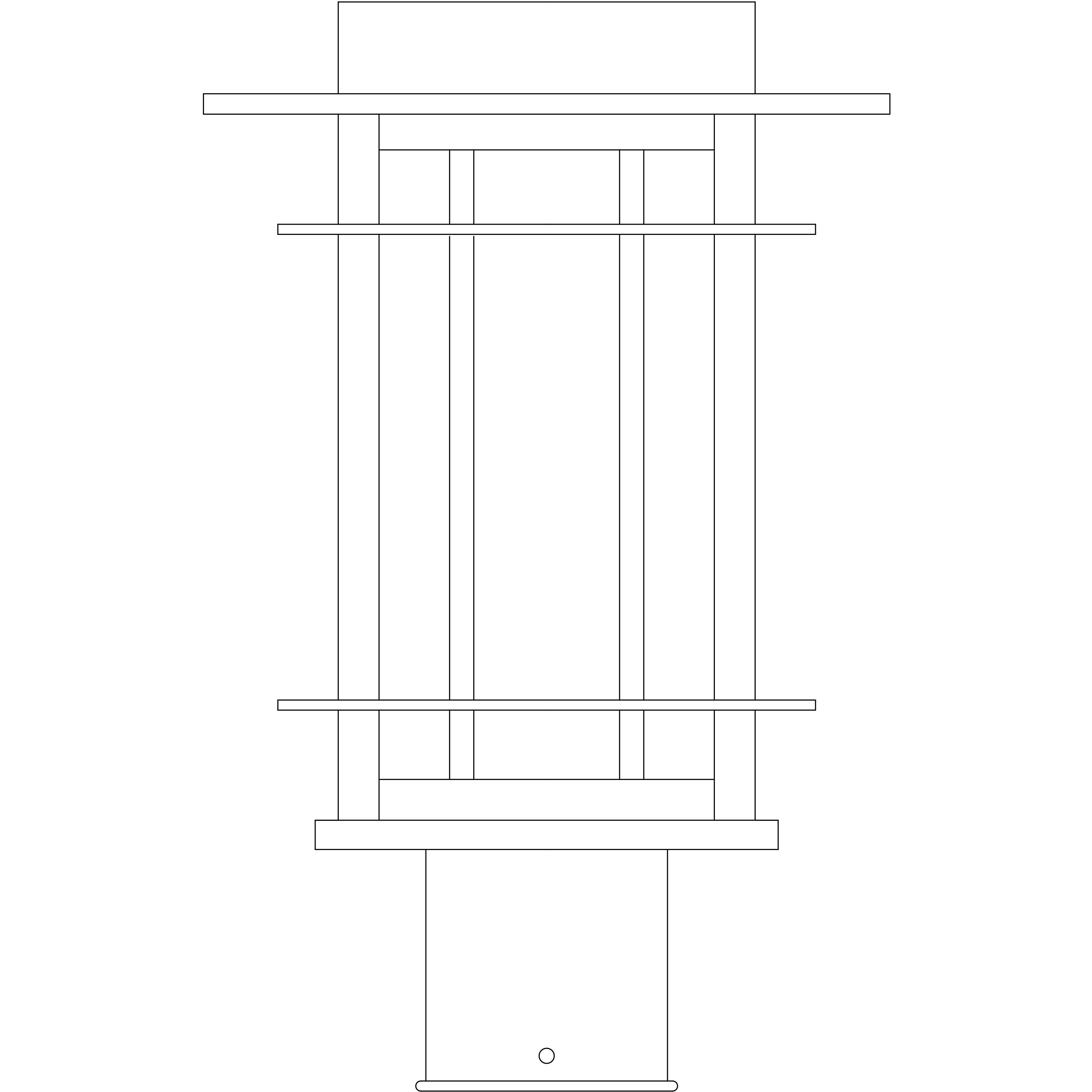 Oak Park 1 Light 13.5 inch Verdigris Patina Post Mount in Gold White Iridescent