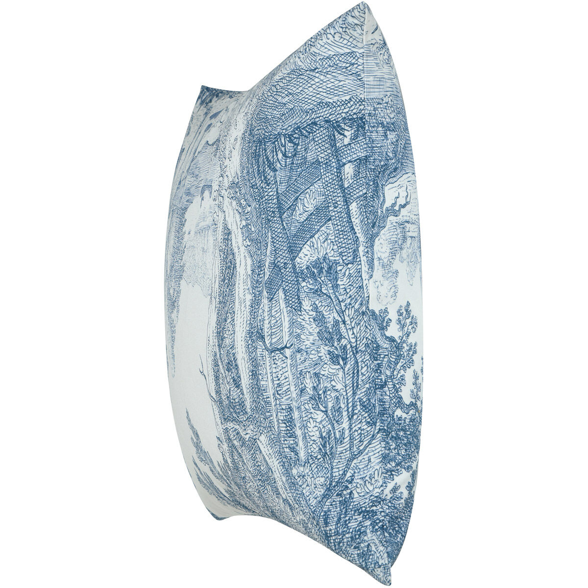 Dann Foley 24 inch Blue and White Decorative Pillow