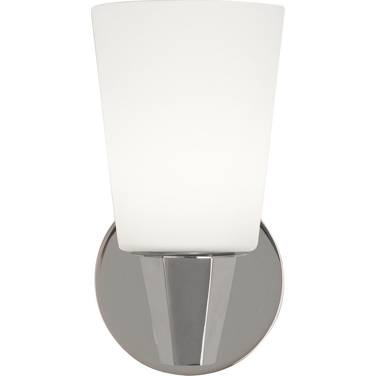 Wheatley 1 Light 5 inch Polished Chrome Wall Sconce Wall Light in Cased White Glass