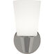 Wheatley 1 Light 5 inch Polished Chrome Wall Sconce Wall Light in Cased White Glass