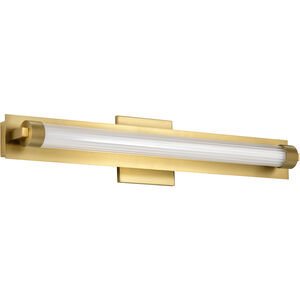 Larissa LED 23.25 inch Vintage Brass Vanity Wall Light