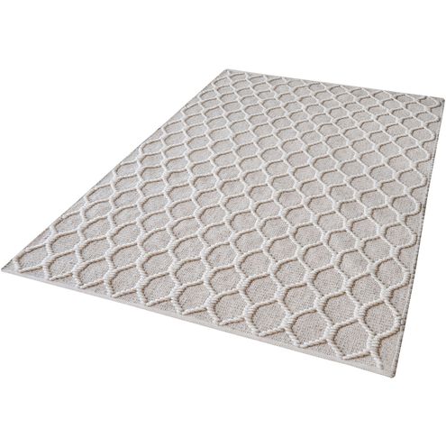 Aravali 60 X 36 inch Cream with Gray Rug