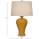 Imperial 31 inch 150 watt Imperial Yellow/Clear/Natural Brass Table Lamp Portable Light