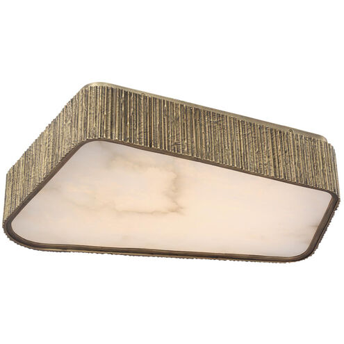 Anne-Marie Barton Fumar LED 21 inch Ridged Tombac Asymmetrical Flush Mount Ceiling Light