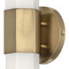 Facet LED 5 inch Heritage Brass Bath Light Wall Light