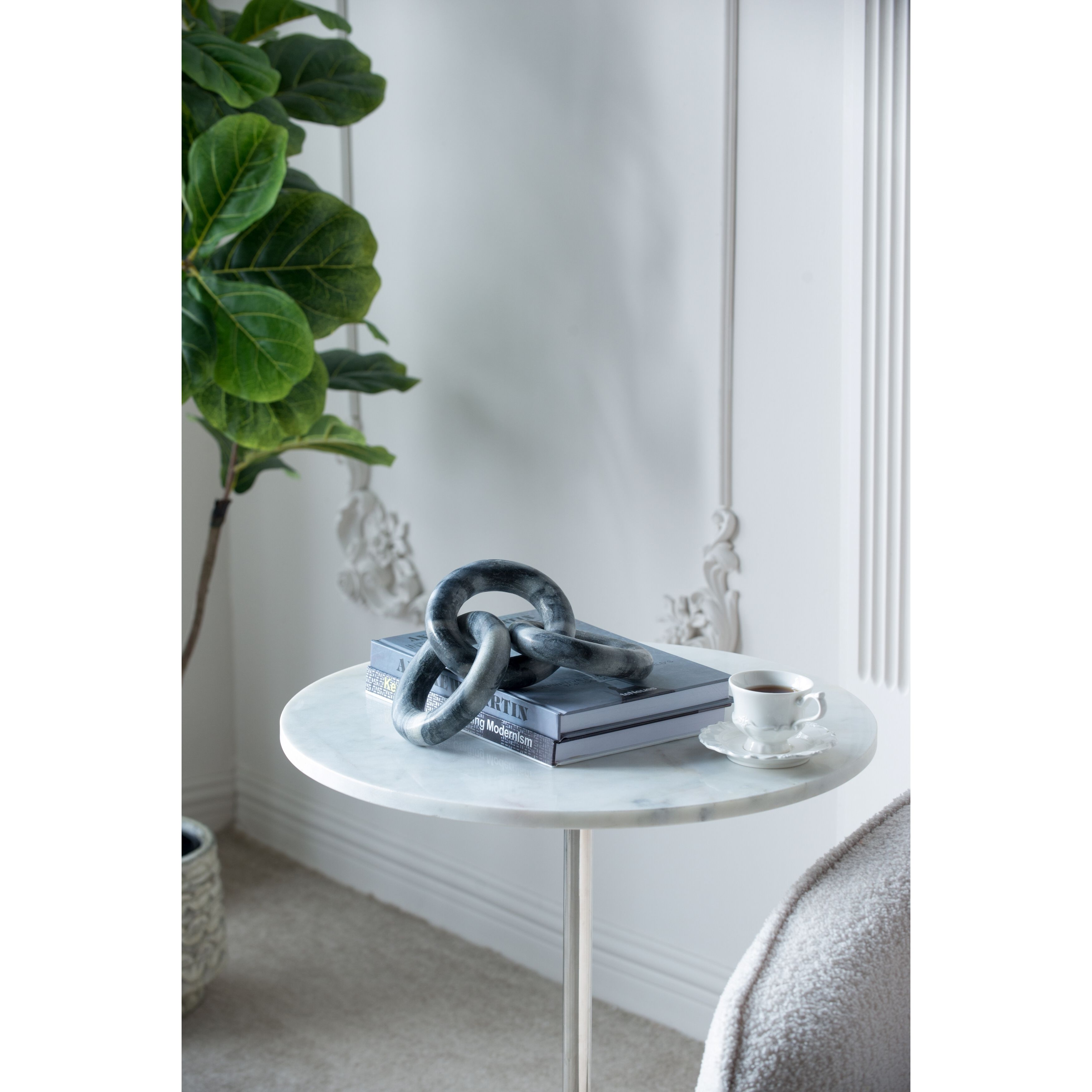 Anita Black Marble Chain