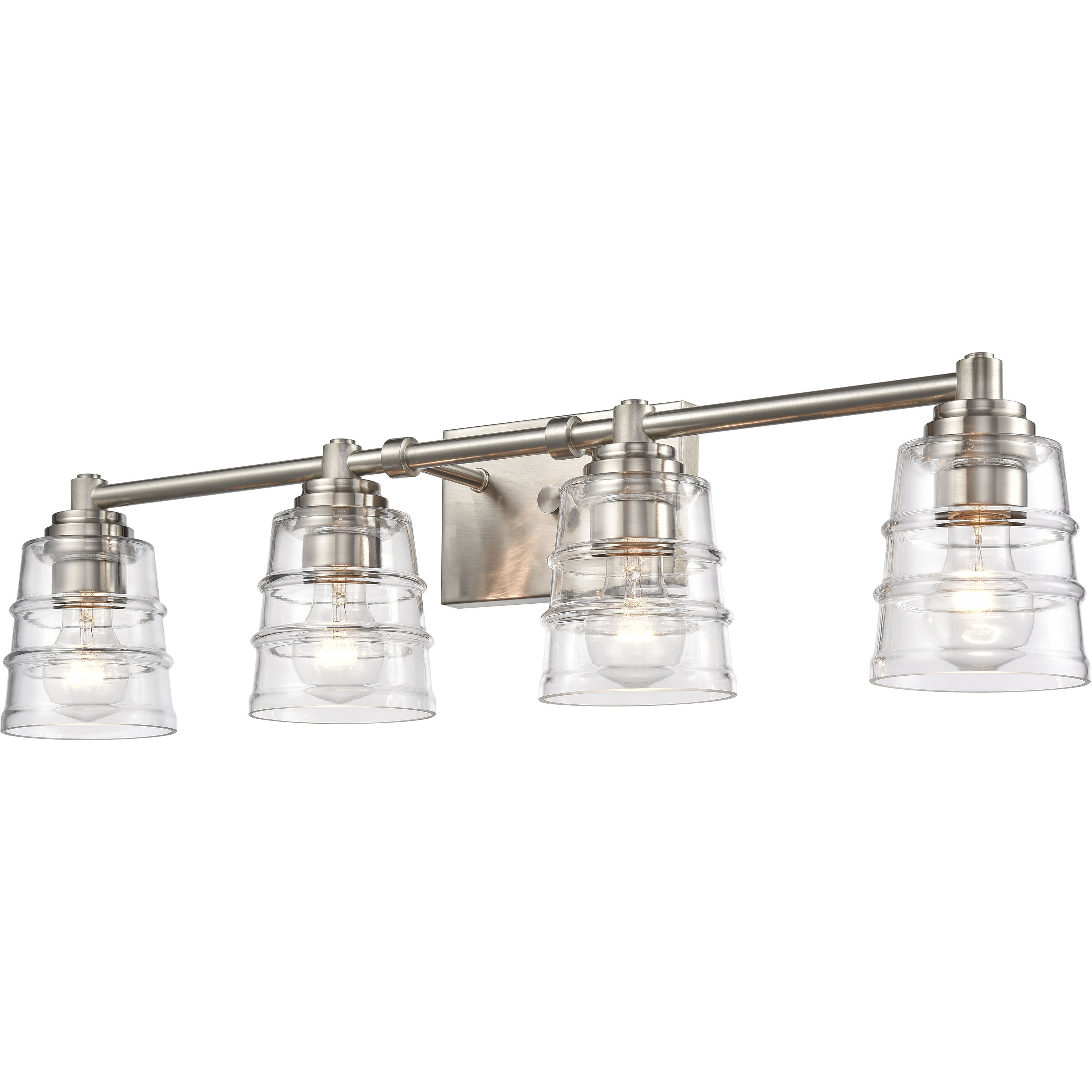 Pulsate Vanity Light Wall Light in Satin Nickel