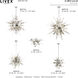 Circulo 8 Light 37 inch Polished Chrome Large Pendant Chandelier Ceiling Light