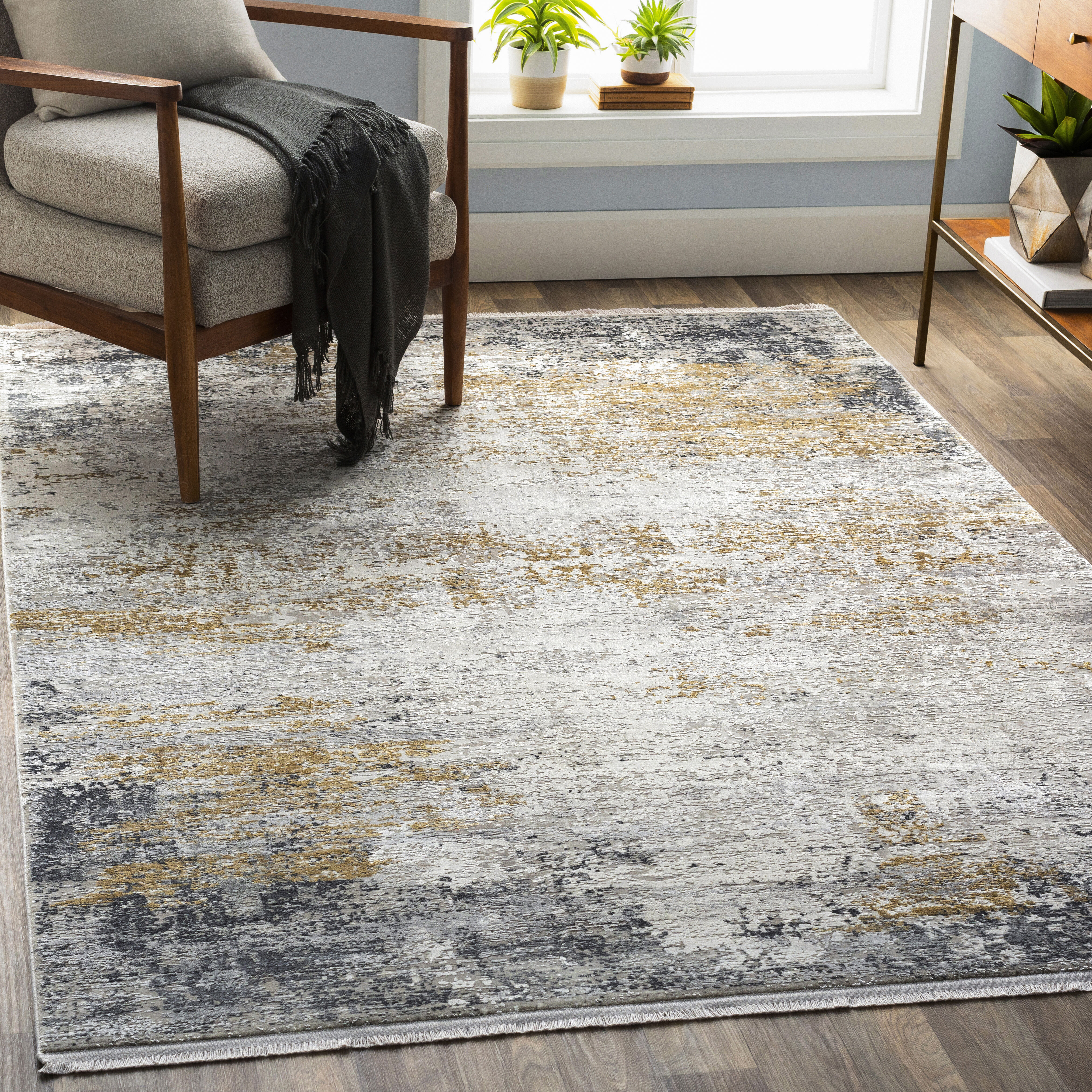 McCandless 134 X 90 inch Charcoal Rug, Rectangle