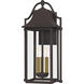 Manning 3 Light 21 inch Western Bronze Outdoor Wall Lantern