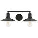Etude 2 Light 21 inch Black Wall Sconce Wall Light