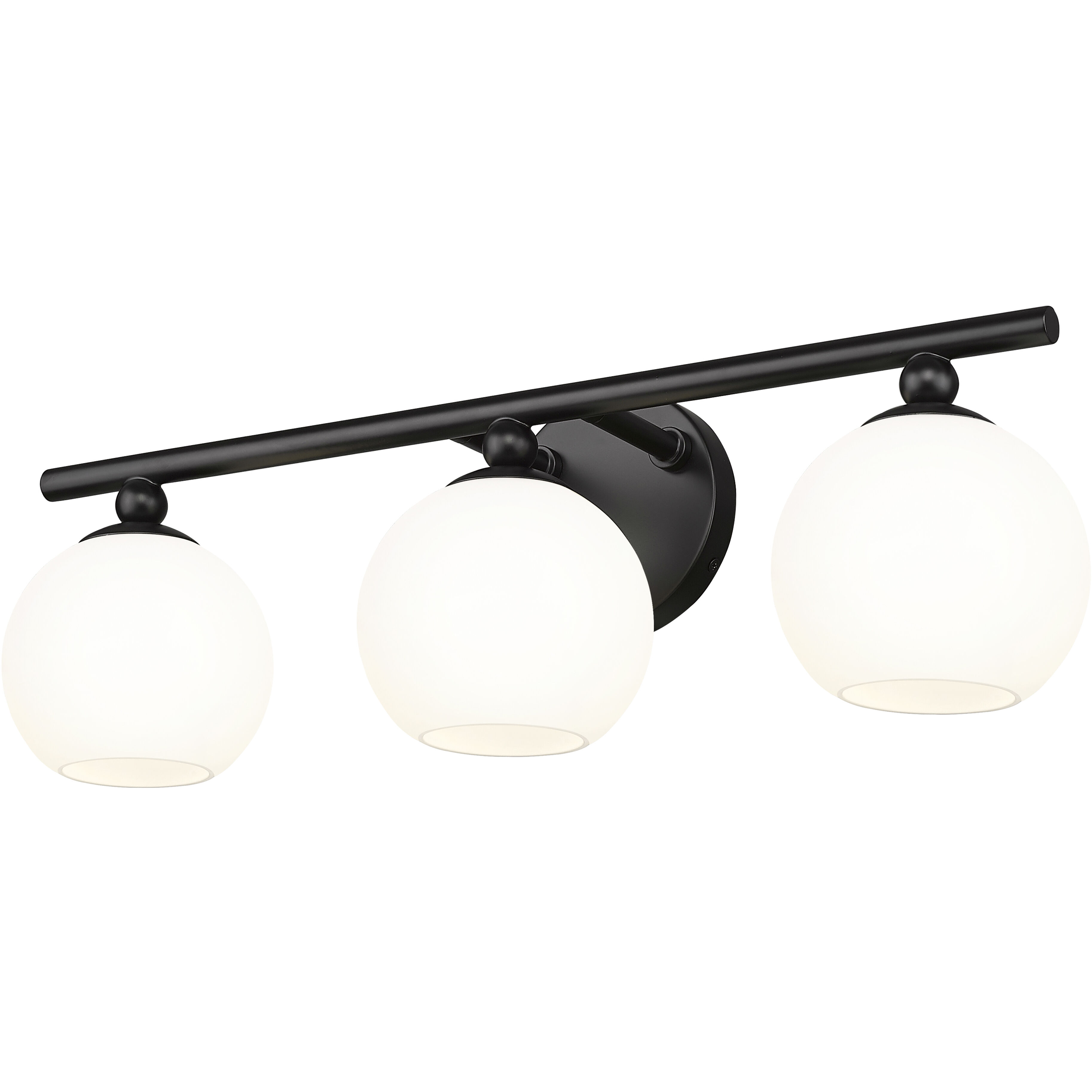 Neoma 3 Light 21.75 inch Matte Black Vanity Wall Light