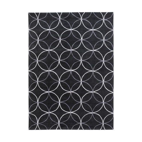 Cosmopolitan 132 X 96 inch Black and Gray Area Rug, Polyester
