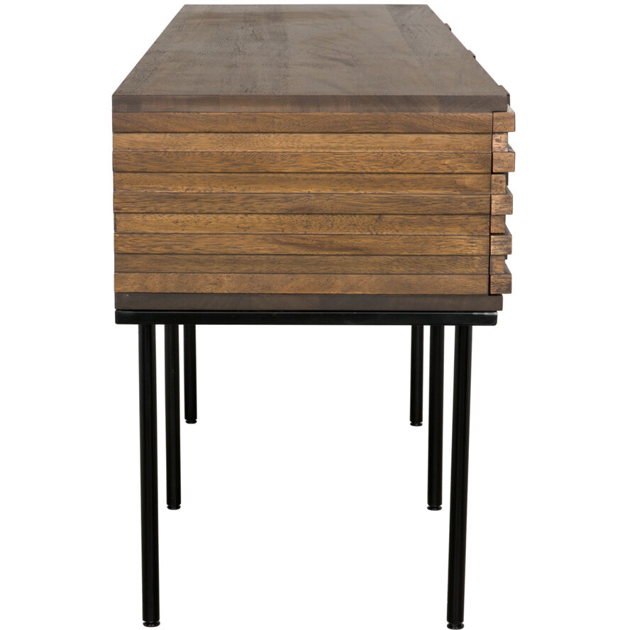 Zodiac 73 X 20.5 inch Dark Walnut Sideboard