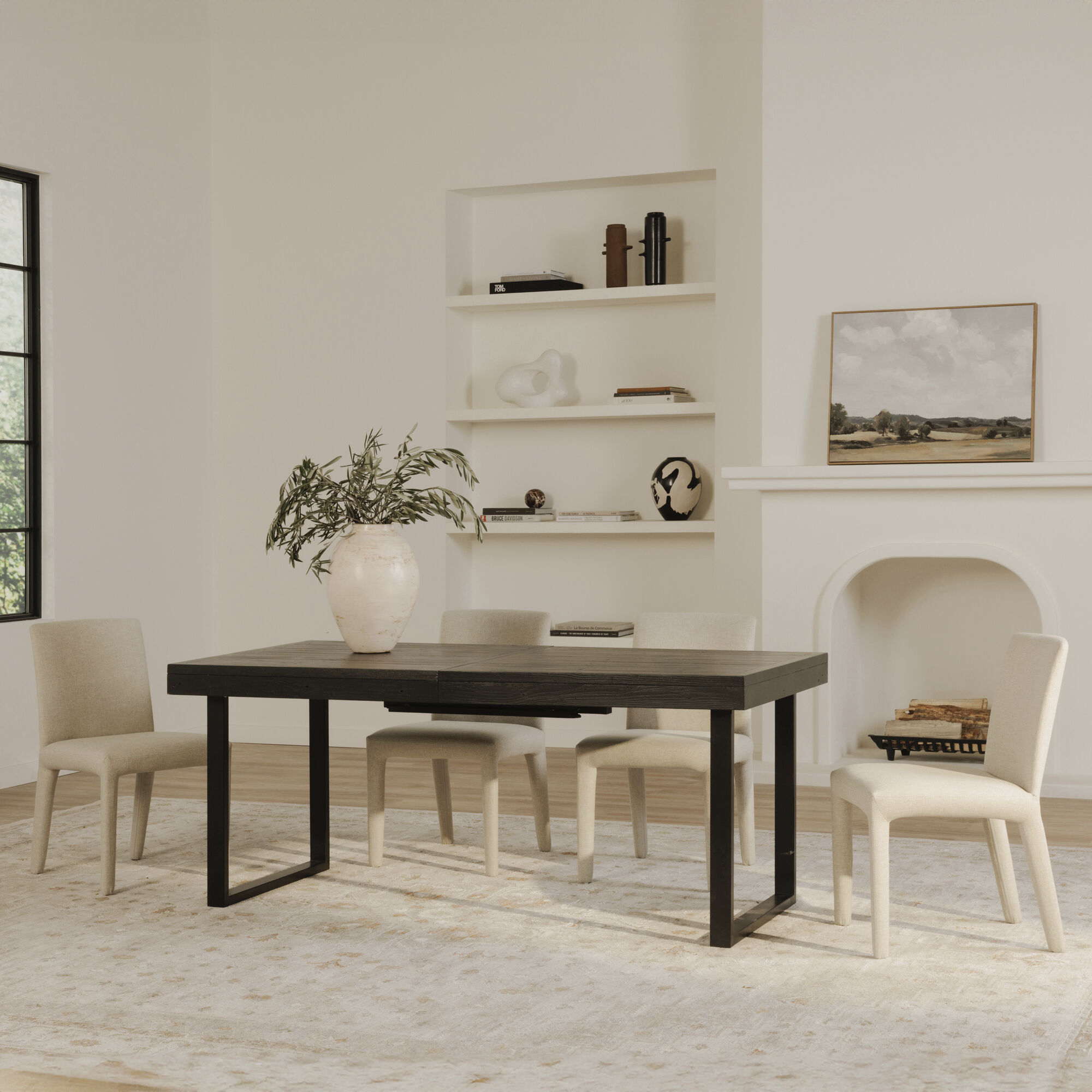 Ben 71 X 35.5 inch Black Dining Table