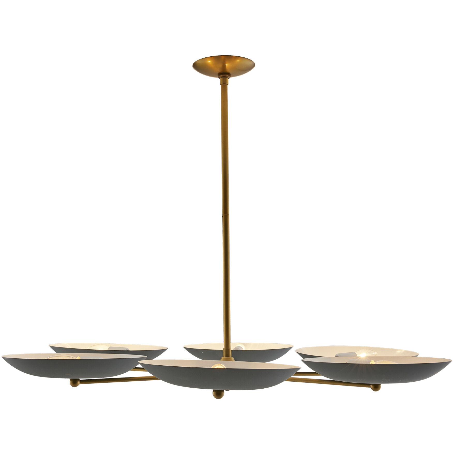 Griffith 6 Light 40 inch Cadet Blue Chandelier Ceiling Light