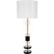 Anita 32.8 inch 40.00 watt Gold and Black with White Table Lamp Portable Light