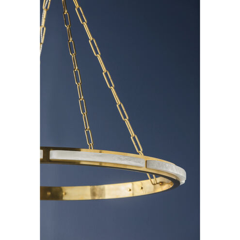 Wingate LED 36 inch Aged Brass Chandelier Ceiling Light