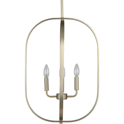 Loretto 4 Light 15.75 inch Satin Brass Chandelier Ceiling Light