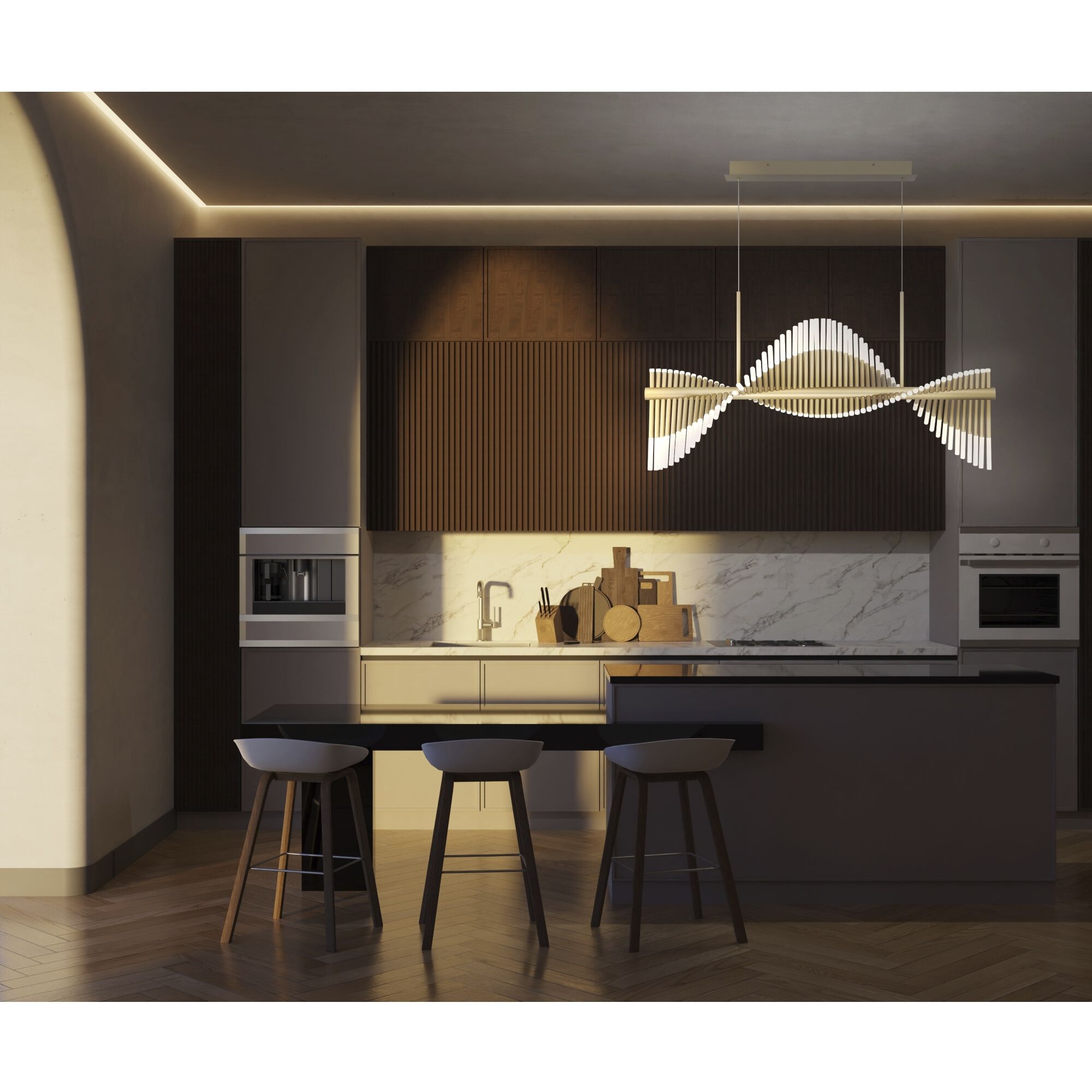 Voltik 72 Light 29 inch Gold Chandelier Ceiling Light