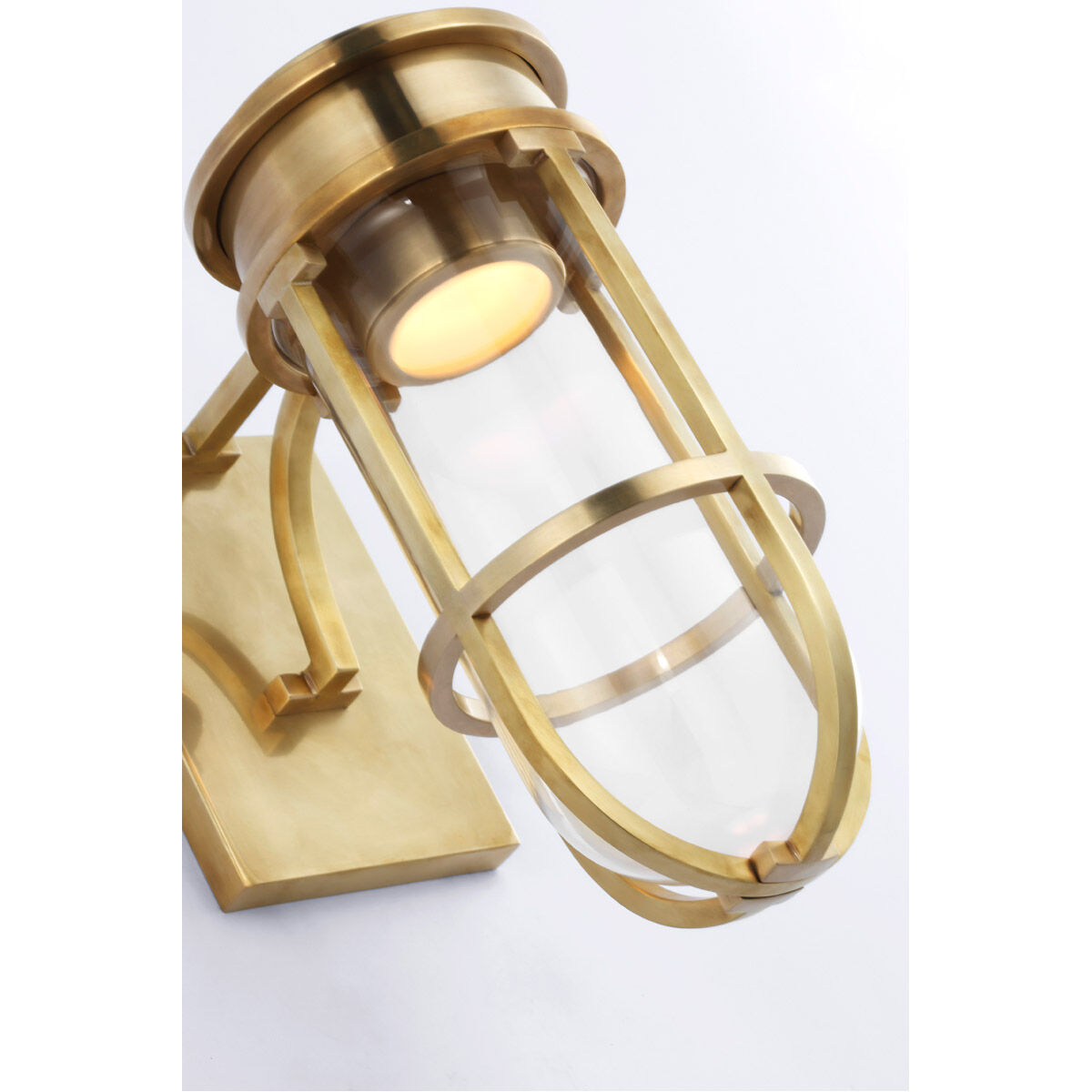Chapman & Myers Gracie LED 4.75 inch Antique-Burnished Brass Bracketed Sconce Wall Light