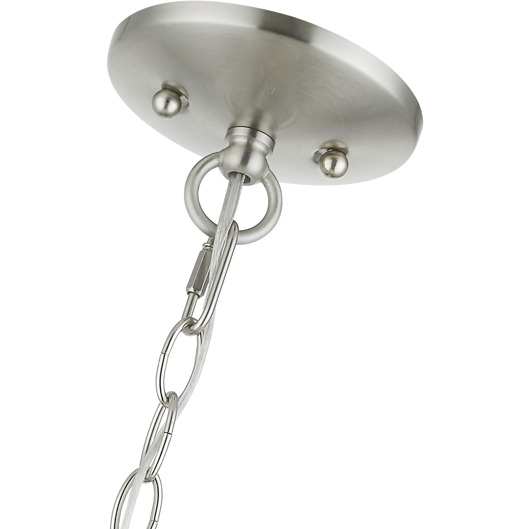 Brookdale 3 Light 16 inch Brushed Nickel Pendant Chandelier Ceiling Light