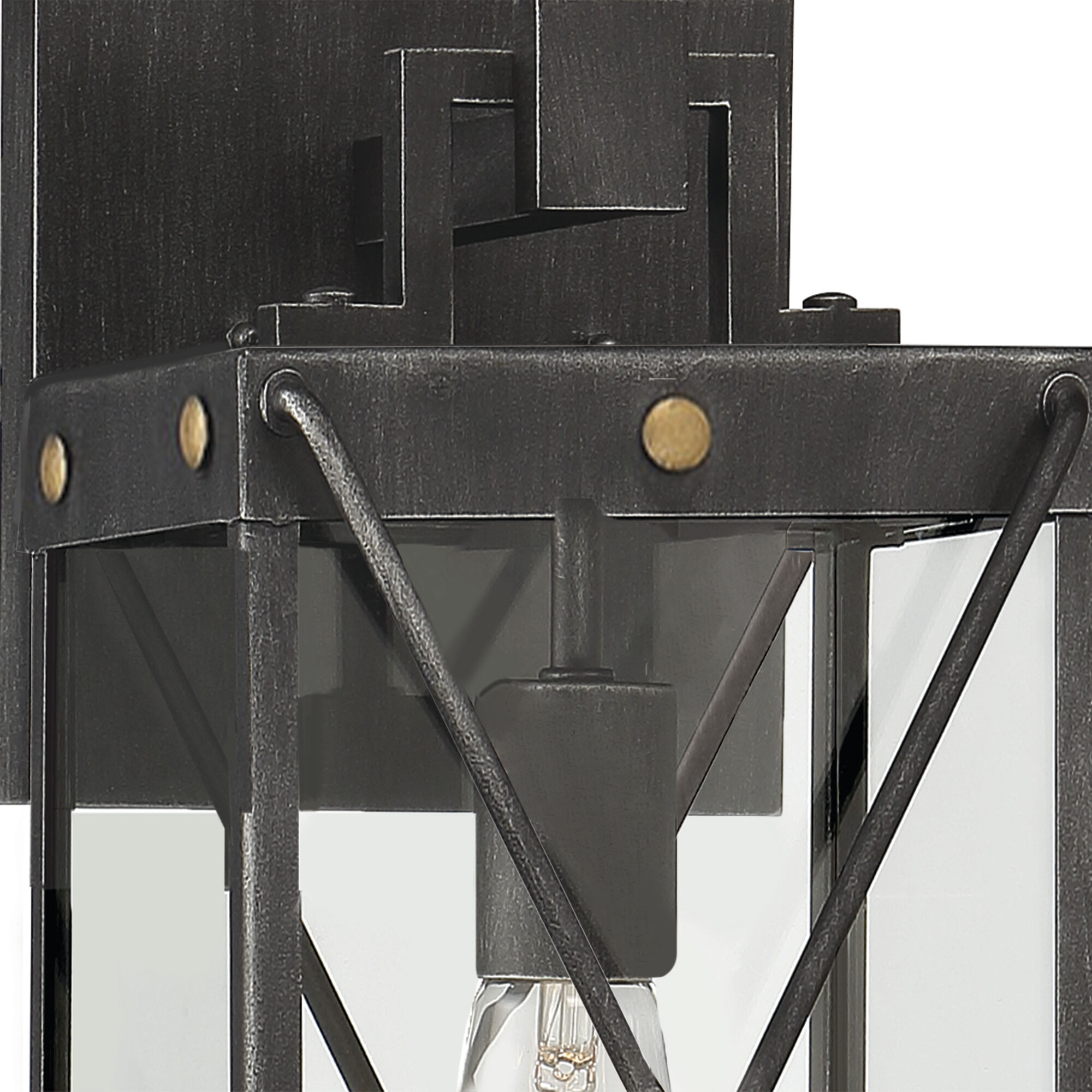 Shady Glen 1 Light 17 inch Weathered Pewter Outdoor Wall Lantern