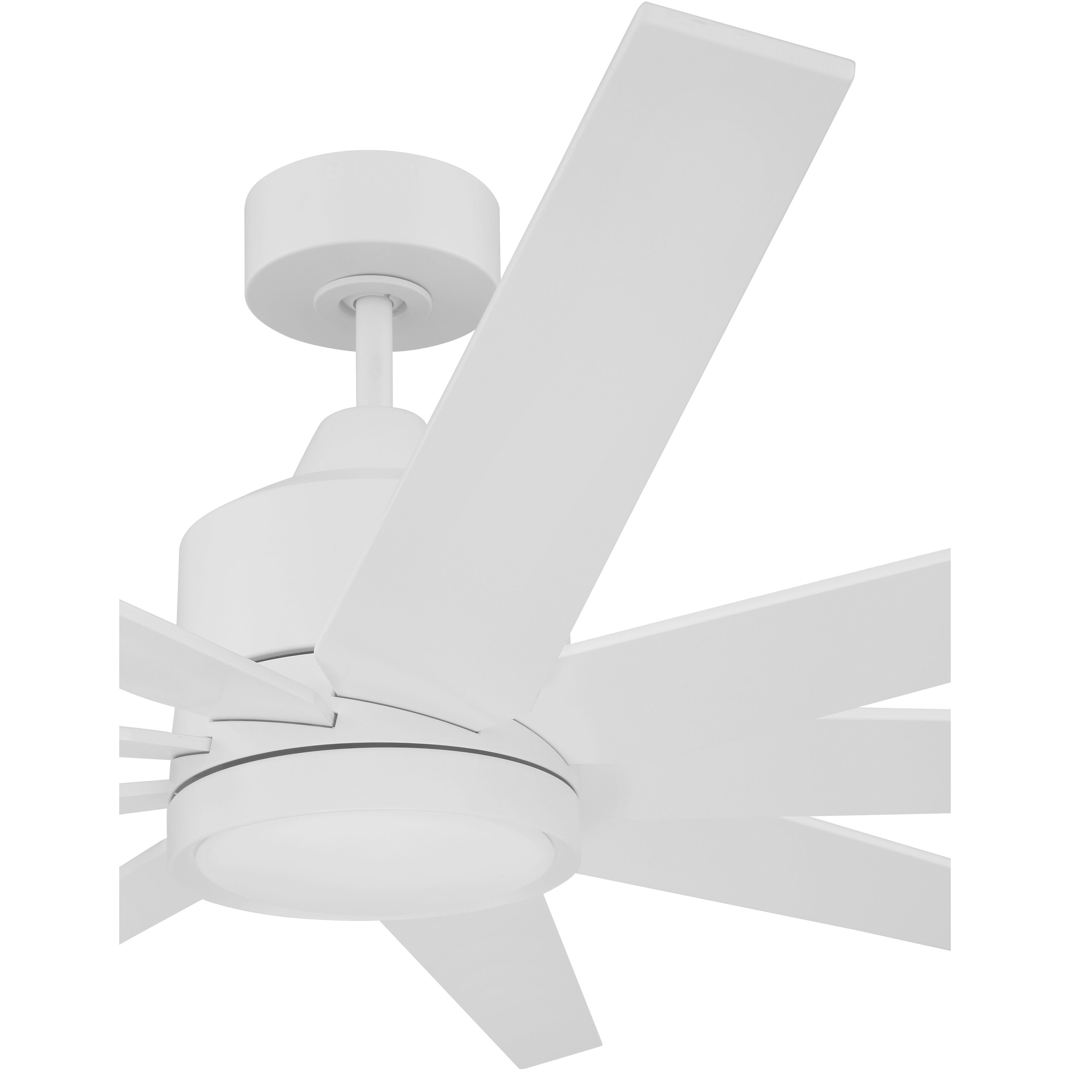 Champion 60 inch Matte White with Matte White/Matte White Blades Ceiling Fan