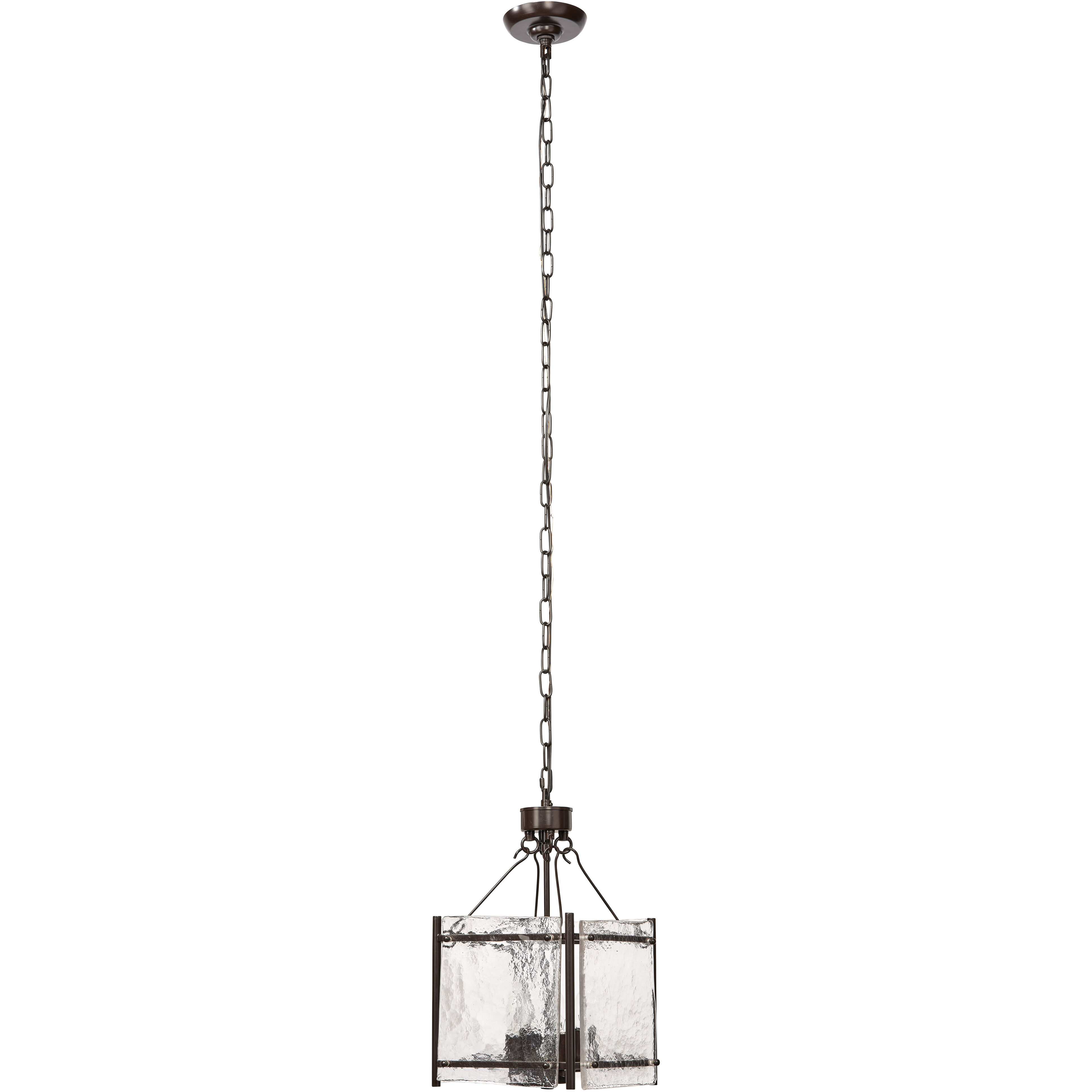 Glenn 4 Light 14 inch Bronze and Oil Rubbed Bronze Chandelier Ceiling Light, Small