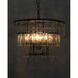 Carnegie 4 Light 20 inch Black Chandelier Ceiling Light, Medium