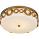 Gyges LED 18 inch Brass Flush Mount Ceiling Light