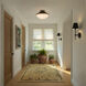 Xander 2 Light 16.25 inch Vibrant Gold Flush Ceiling Light in Vibrant Gold and Matte Black