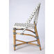 Designer'S Edge Tenor White & Black Rattan Accent Chair