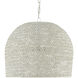 Piero 3 Light 22.25 inch White Chandelier Ceiling Light, Medium