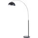 Luna Bella 92 inch 9 watt Antique Nickel and Black Arc Floor Lamp Portable Light